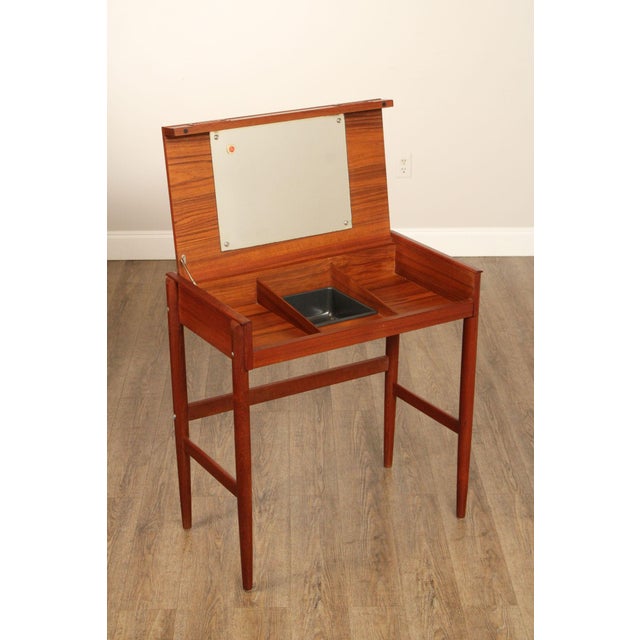 Mid-Century Modern Dyrlund Danish Modern Teak Dressing Table For Sale - Image 3 of 12