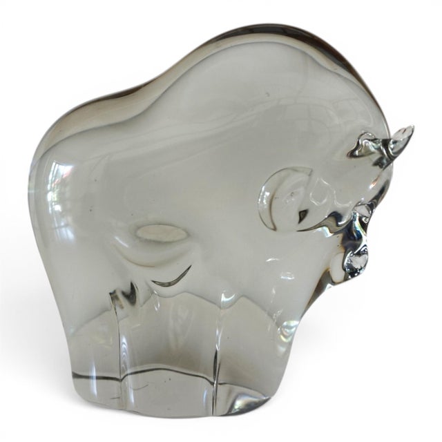 Mid-Century Modern Murano Glass Bull Sculpture by Livio Seguso, 1970s For Sale - Image 3 of 16