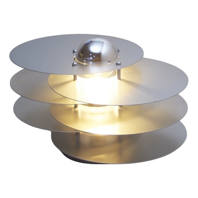Space Age Italian Layered Table Lamp, Italy, 1960s For Sale