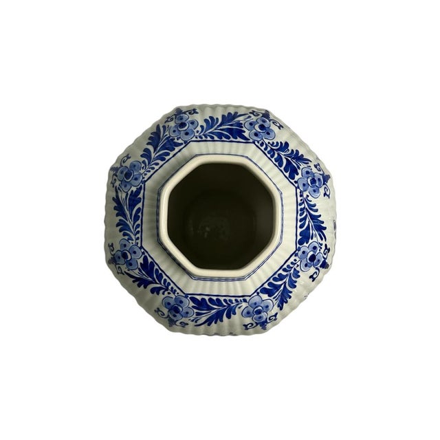 1970s Vintage Three-Piece Delft Blue Garniture Set from Royal Delft, 1972, Set of 3 For Sale - Image 5 of 10