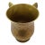 Rare 19th C. Hebrew Engraved Netilat Yadayim Brass Wash Cup Negel Vasser Judaica For Sale