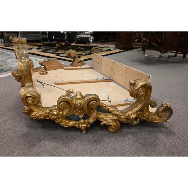 19th Century Italian Giltwood Baldacchino Bed Crown For Sale - Image 4 of 5