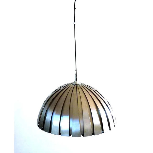 Space Age Calotta Pendant by Elio Martinelli, 1960s , in Very Good conditions. Designed 1960 to 1969 Up to 250V (Europe/UK...