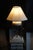 Vintage Neoclassical Directoire Style Travertine Stone & Iron Buffet Table Lamp For Sale - Image 11 of 11