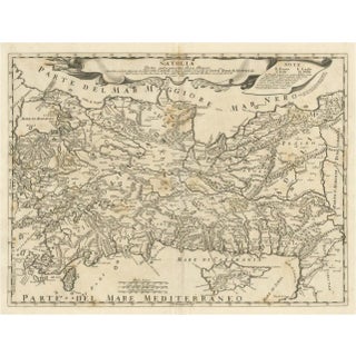 Antique Italian Map of Asia Minor and Cyprus and Neighboring Regions, 1686 For Sale
