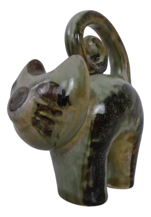 Danish Studio Ceramic Cat by Joseph Simon for Soholm Stentoj, 1960s