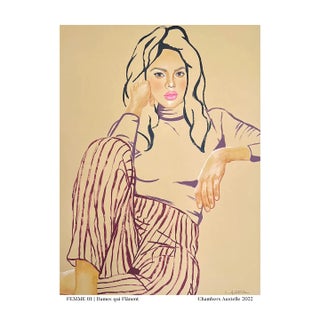 "Femme 01" Contemporary Figurative Fine Art Print by Chambers Austelle For Sale