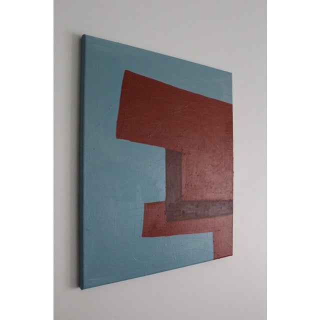 Early 21st Century Bodasca, Structure in Red and Blue, 2026, Acrylic Painting on Canvas For Sale - Image 5 of 10