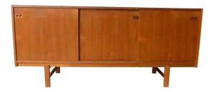 1950s Mid Century Modern Danish Koford Larsen Teak & Rosewood Credenza