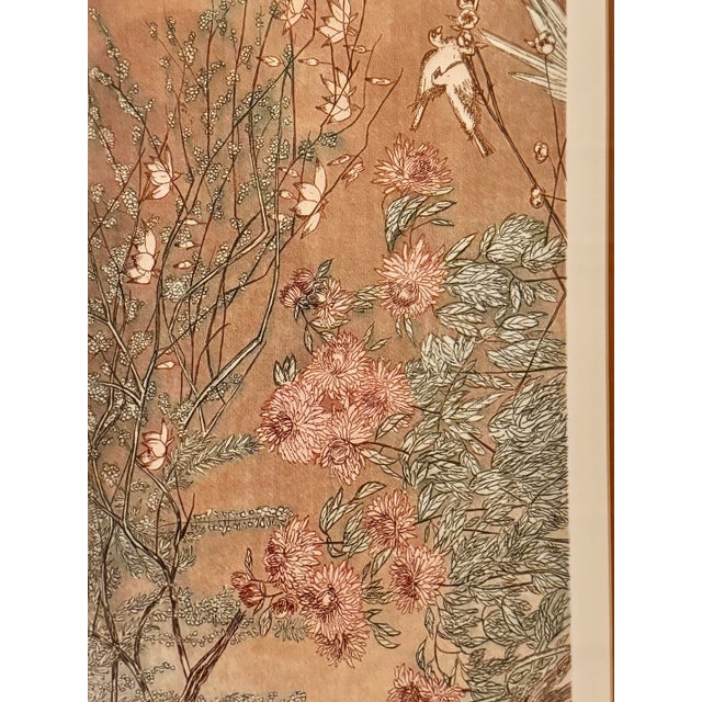 Illustration Dolores Trenner Multi-Color Etching "Harbingers" Hand Signed, Framed and Matted For Sale - Image 3 of 10