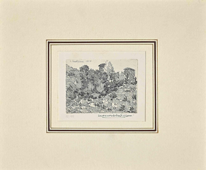 Leonardo Castellani, Bushes Edition of 125, 1957, Etching