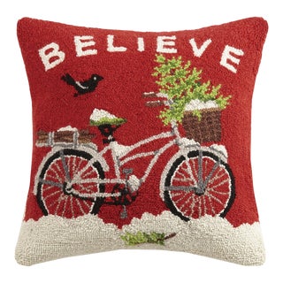 Believe Hook Pillow 18" x 18" For Sale