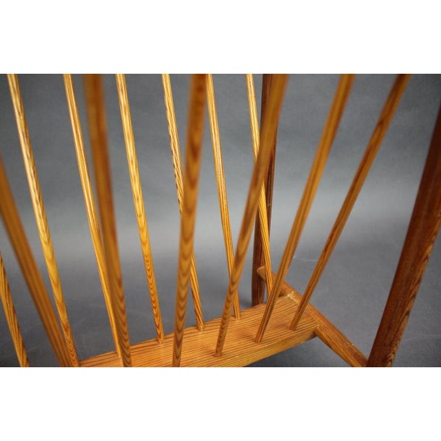 1950s Mid-Century Modern Czechoslovakian Wooden Magazine Rack, 1950s For Sale - Image 5 of 6