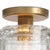 Contemporary Regina Andrew Bijoux Crystal Flush Mount, Natural Brass For Sale - Image 3 of 7