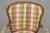 French Country Vintage French Country Louis XV Style Plaid Arm Chair by Simon Loscertales Bona For Sale - Image 3 of 12