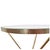 An elegant pair of Midcentury Italian hand-hammered gilded tripod drinks tables captures the essence of refined European...