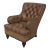Maitland Smith Tufted Leather No.1134 Piper Chair For Sale