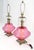 Pair of Large Cranberry Glass Crystal Decorated Table Lamps MINT! For Sale - Image 15 of 15