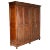 Large 19th Century Neoclassical Solid Walnut Cabinet For Sale
