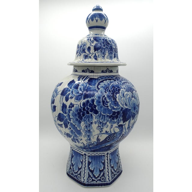 Vintage Ceramic Delftware Jar, 1950 For Sale - Image 4 of 18