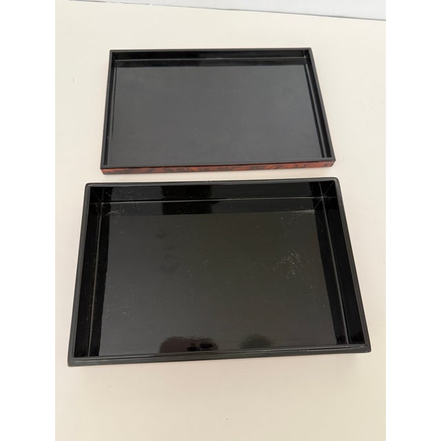 Vintage Tortoise Shell Otagiri Covered Box For Sale In New York - Image 6 of 7