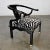 Vintage Ming Style Black Lacquer & Brass Low Chair After James Mont in Scalamandre El Morocco Espresso Fabric For Sale - Image 6 of 13