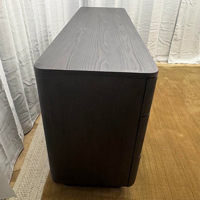 Restoration Hardware Rh Ciro 6-Drawer Dresser Black European Fir | Designed by Julie Lawrence For Sale - Image 4 of 18