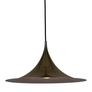 Vintage Semi Pendant Lamp by Bonderup and Thorup for Fog & Mørup, 1968 For Sale