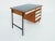 Small Italian Desk with Drawers in Blue Glass, 1950s, in Very Good conditions. Designed 1950 to 1959 This piece is...