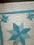 Vintage Handmade Quilted Turquoise and White Lone Star Quilt For Sale - Image 13 of 15