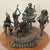 The Antique Ashanti Figural Bronze Musicians Sculptures are a set of 5 original handcrafted brass statues depicting...