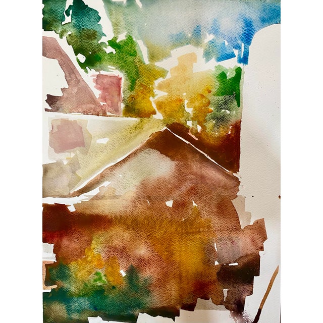 “Autumn at Ruby Ellen Farm” Original Watercolors, A Pair For Sale - Image 12 of 12