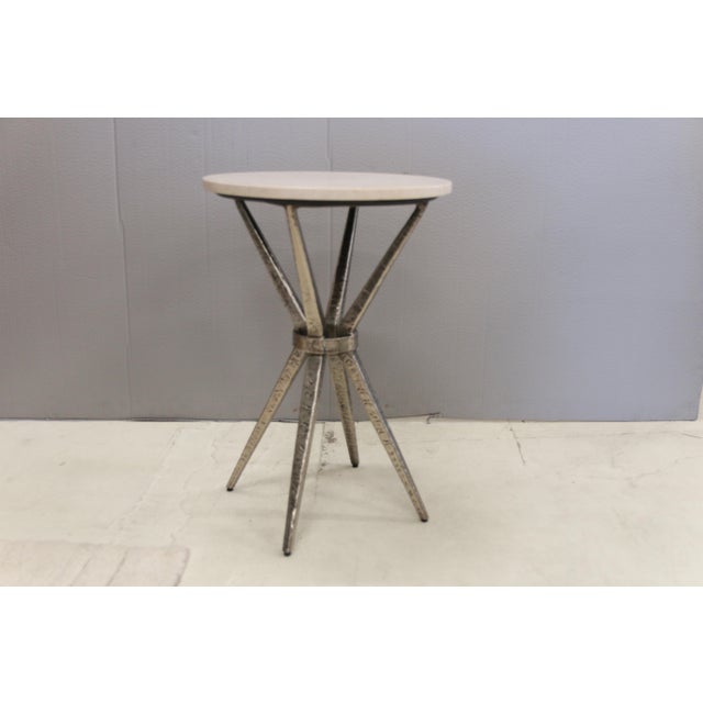 Transitional Carmen Drink Table For Sale - Image 3 of 6