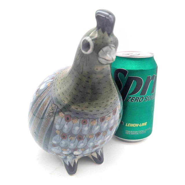 Ceramic 1970s Tonalá Mexico "El Palomar" Ceramic Quail Figurine by Ken Edwards For Sale - Image 7 of 11