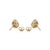 Handcrafted 1.37ct Pear Emerald & Diamond Halo Stud Earrings in 18k Yellow Gold- A Pair For Sale - Image 9 of 14