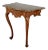 18th Century Italian Carved Oak Marble Top Console For Sale