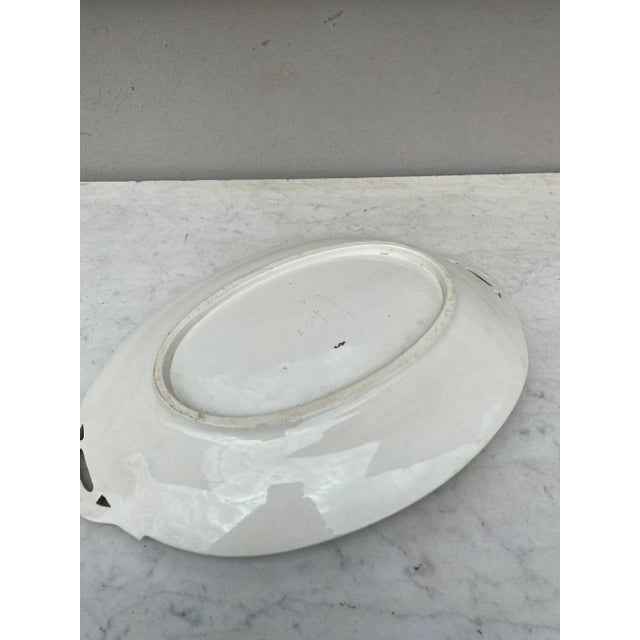 French Oval Majolica Ducklings Platter Sarreguemines, Circa 1890 For Sale - Image 10 of 11