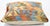 Tribal Arteverk Handwoven Afghan Kilim Pillow — Blue & Orange Geometric Patchwork For Sale - Image 3 of 3