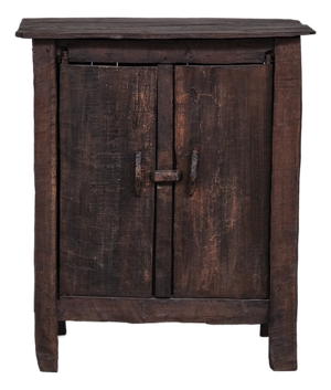 Primitive Wooden Side Cabinet or Console, 1930s