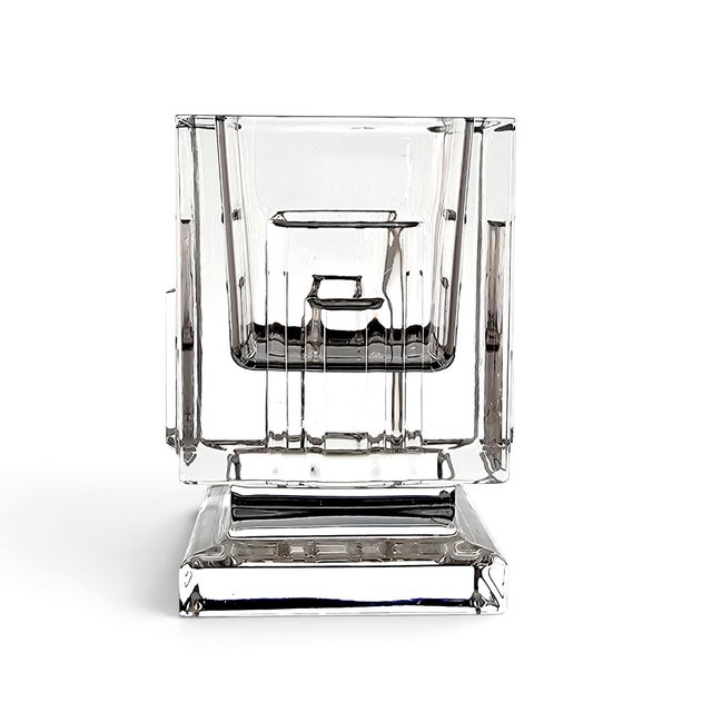 Waterford Waterford Metropolitan Crystal Votive Candle Holder, Germany, Art Deco Revival For Sale - Image 4 of 11
