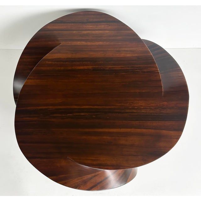 Art Deco Art Deco Style Rosewood Coffee Table With an Unusual Sculptural Form, 20th C For Sale - Image 3 of 8