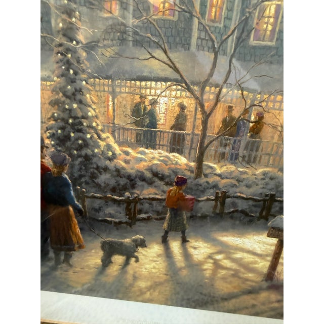 Thomas Kinkade "Foothill Holiday Gathering" Limited Edition 67/95 Print, Framed For Sale - Image 10 of 12