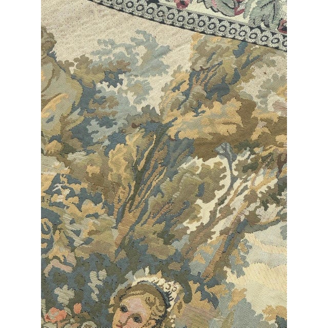 French Aubusson Jacquard Tapestry, 1960s For Sale - Image 13 of 18