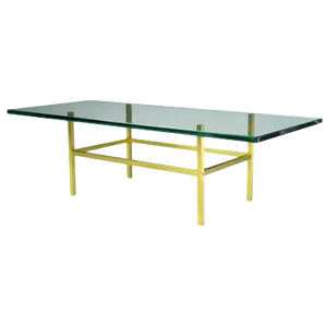 Solid Brass Square Bar Coffee Table After Dunbar