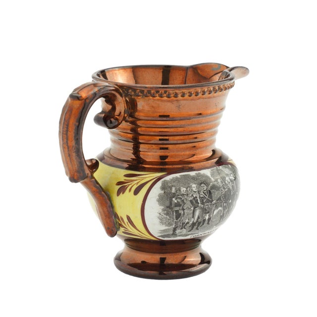 Historic Staffordshire Copper Luster Milk Jug, C. 1825 For Sale - Image 4 of 10
