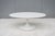 Eero Saarinen Mid-Century Modern Eero Saarinen Style 42" Oval White Tulip Coffee Table For Sale - Image 4 of 18