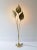 Gold Italian Leaf Shaped Floor Lamp in Brass with Three Lights, 1970s For Sale - Image 8 of 11