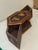 Vintage Hexagonal Hand Painted Wooden Indian Box Hidden Compartments For Sale - Image 9 of 12