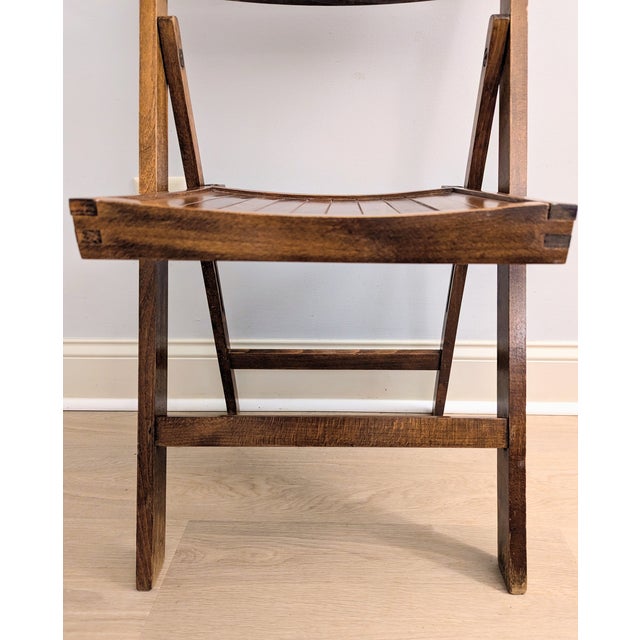 Mid 20th Century Wood Folding Chair For Sale In Raleigh - Image 6 of 10