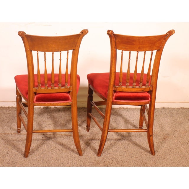 Antique Directoire Dining Chairs, Set of 4 For Sale - Image 8 of 11